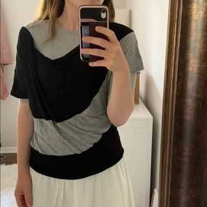 Joseph A. Comfy black and gray top